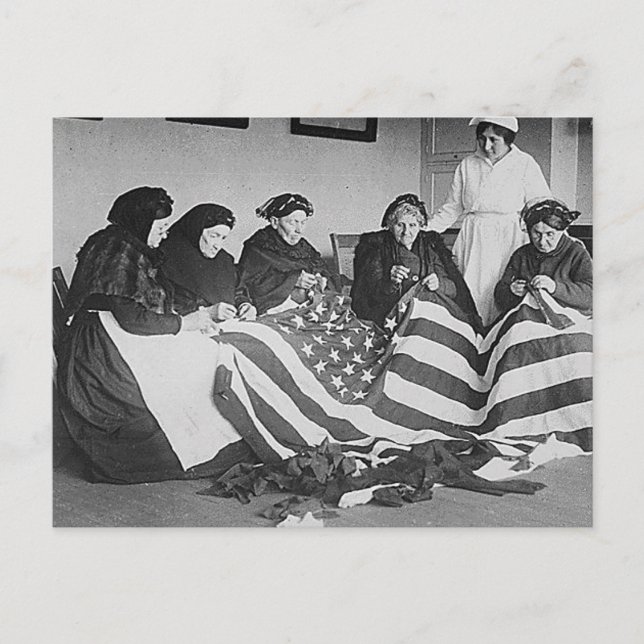 Making the Flag Postcard (Front)