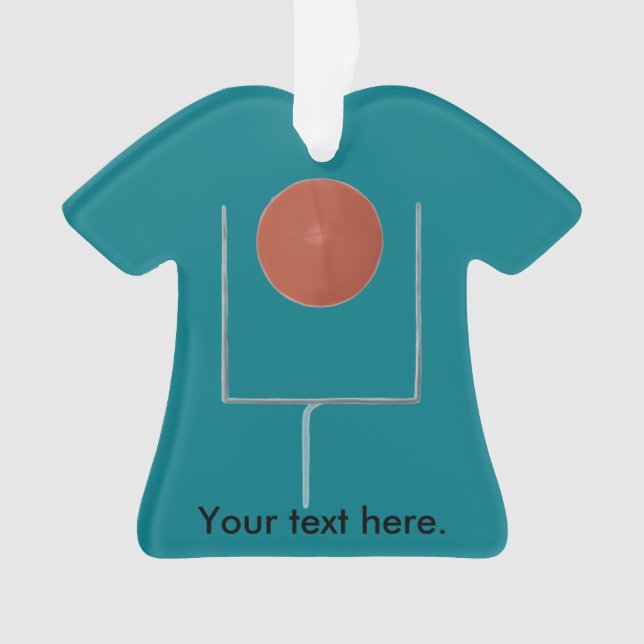 Making the goal Football Shirt Ornaments (Front)