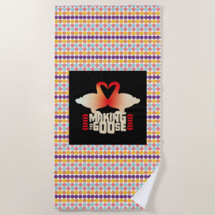 MAKING THE GOOSE BY MASANSER PIXELAT BEACH TOWEL