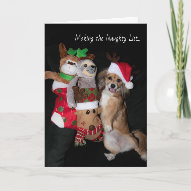 Making the Naughty List Holiday Card (Front)