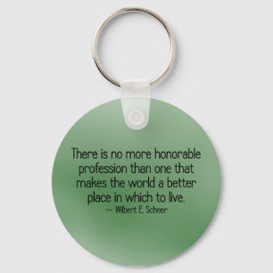 Making the world a better place key ring