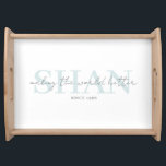 Making The World Better Since Serving tray<br><div class="desc">Empower someone special with this timeless,  "Making the world better since" personalised serving tray!</div>