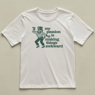 Making Things Awkward Fun Dog Dancing Illustrated T-Shirt
