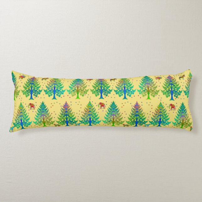Making Tracks in Sunshine Body Cushion (Front)