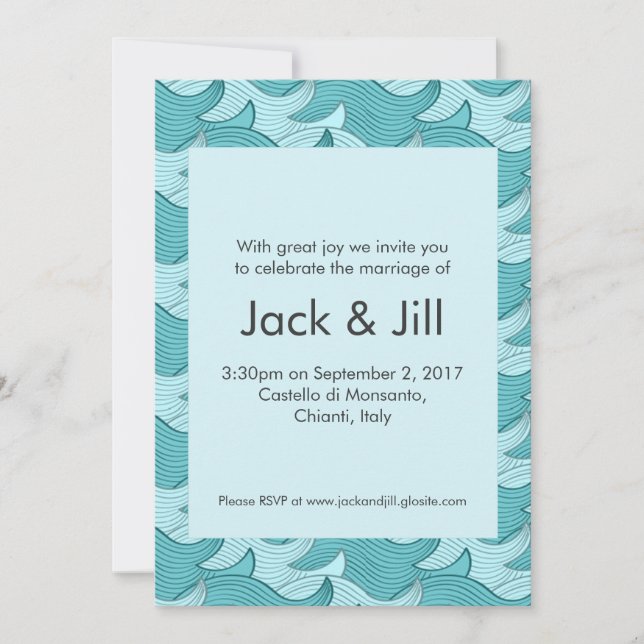 Making Waves Invitation (Front)