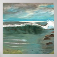 Making Waves On Driftwood Seascape Art