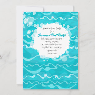 Making Waves Pool Party Invitation