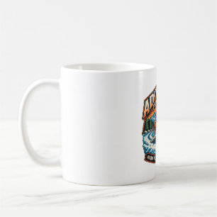 Making Waves Racoon Boat Captain Sunglasses Coffee Mug