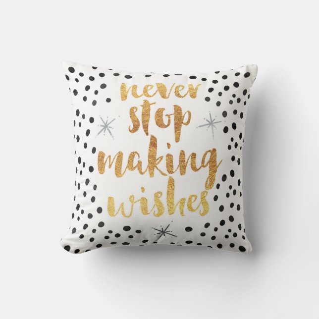 Making Wishes Quote Cushion (Front)