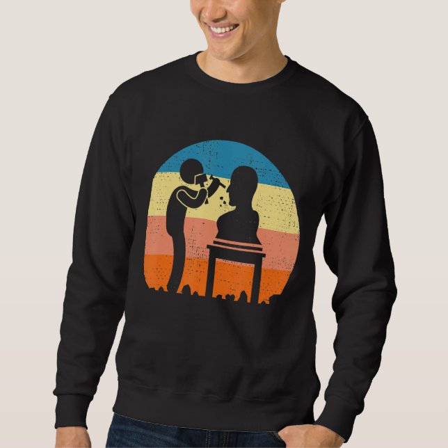 Making Wood Sculptures Sculptor Sweatshirt (Front)