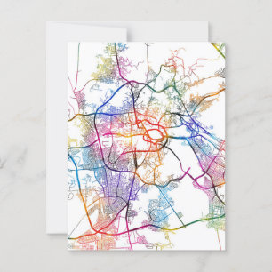 Makkah Saudi Arabia City Map Postcard