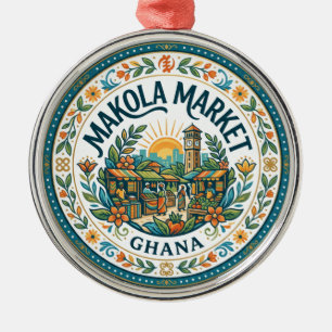 Makola Market Ghana Metal Tree Decoration