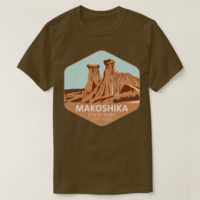 Makoshika State Park Montana  T-Shirt (Design Front)
