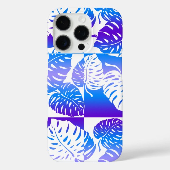 Makua Monstera Hawaiian Striped Blend Case-Mate iPhone Case (Back)