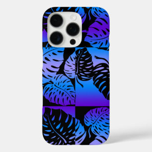 Makua Monstera Hawaiian Striped Blend Purple iPhone 16 Pro Case