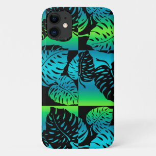 Makua Monstera Hawaiian Striped Blend Turq Case-Mate iPhone Case