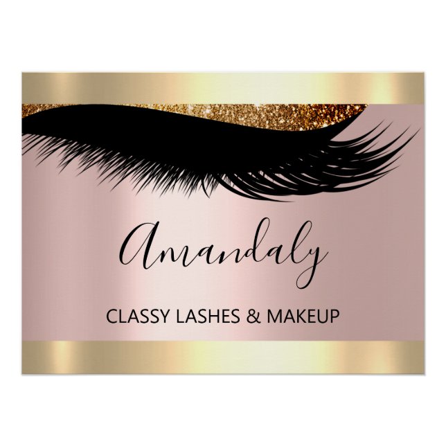 Makueup Artist Studio Eyelashes Extension Beauty  Poster (Front)