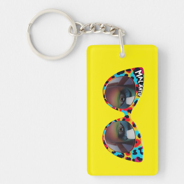 MAL ANTIE Crazy Aunt Afrikaanse Humour cosmetic ba Key Ring (Front)