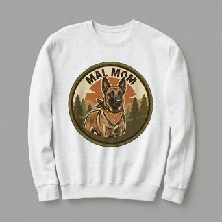 Mal Mum Crewneck Belgian Malinois Dog Mum Gift Sweatshirt