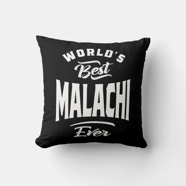 Malachi Personalised Name Birthday Gift Cushion (Front)