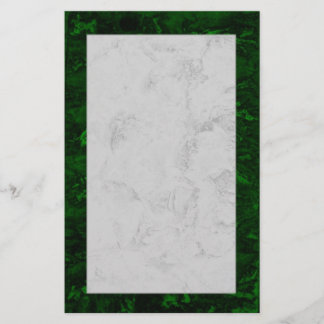 Malachite and marble stationery