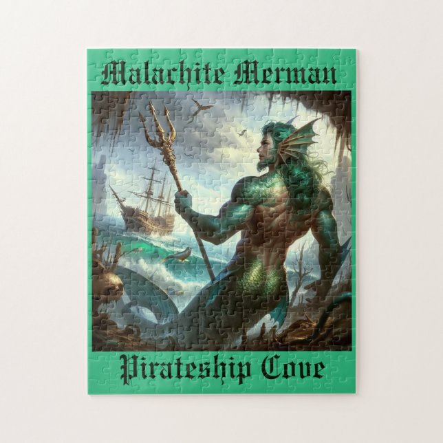 Malachite Merman Jigsaw Puzzle (Vertical)