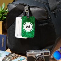 Malachite Mineral Monogram