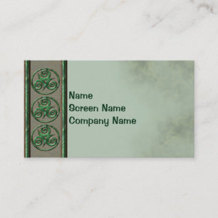 Malachite Triskel Business Card