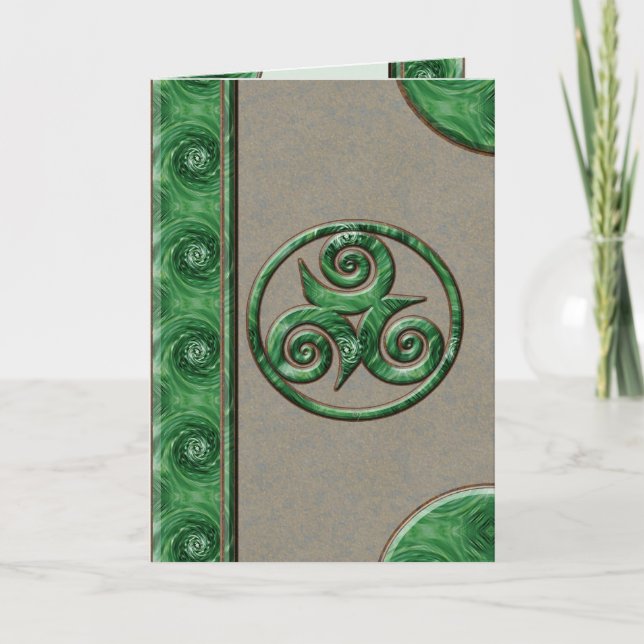 Malachite Triskel Card (Front)