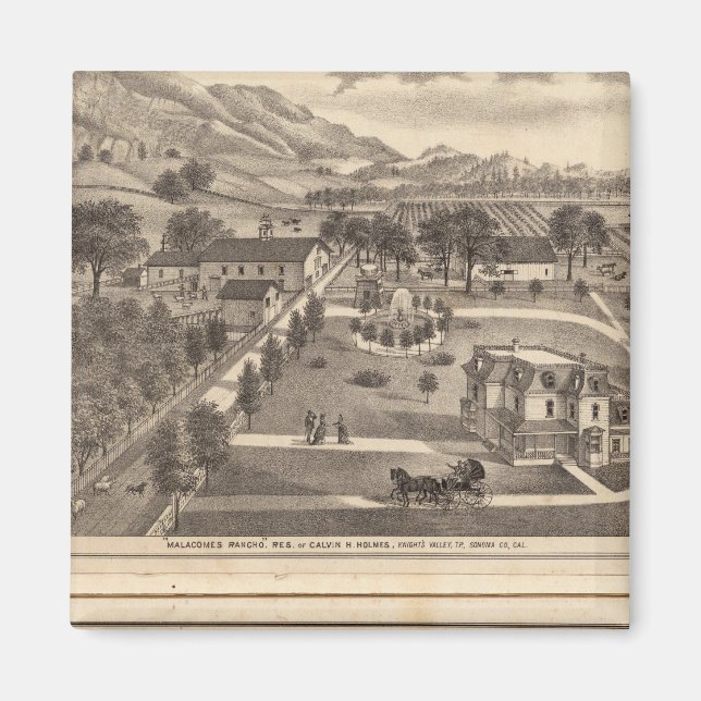 Malacomes Rancho Magnet (Front)