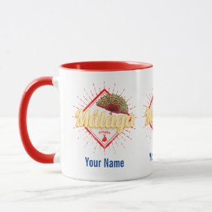 Malaga Andalusia Spain Retro Flamenco Vintage Mug