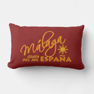 Málaga España custom throw pillow