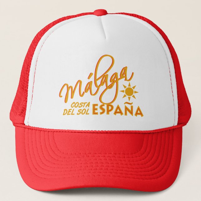 Málaga España hat - choose colour (Front)