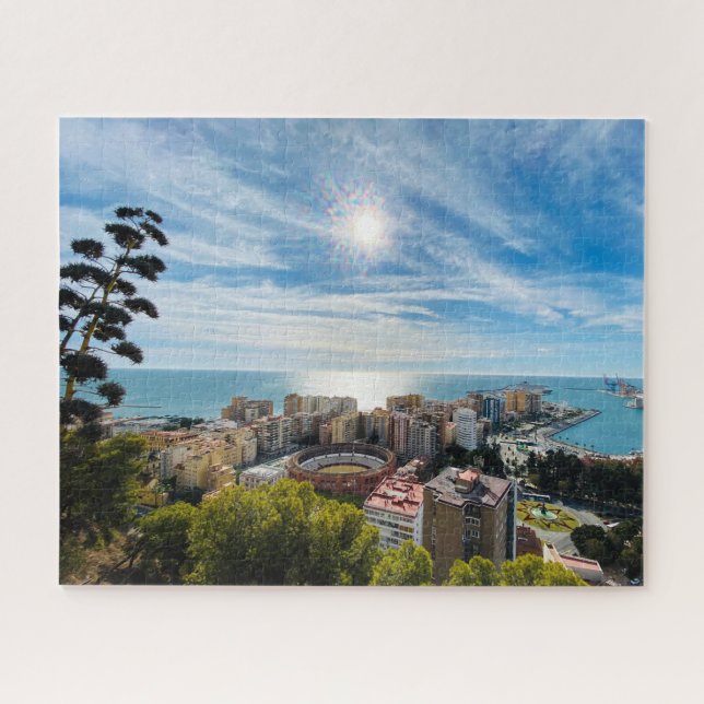 Malaga, Spain (overlooking the town and coast) Jigsaw Puzzle (Horizontal)