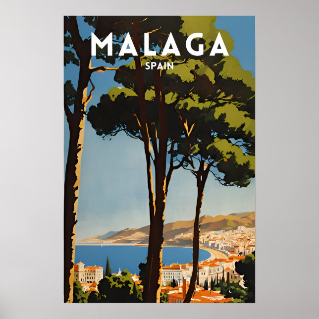 Malaga Spain Poster (Front)