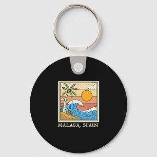 Malaga Spain Souvenirs Espana Travel Vacation Men Key Ring