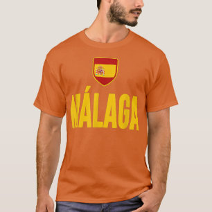 Malaga Spain Spanish Flag Espana Tourist Souvenir T-Shirt