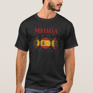 Malaga Spanish Flag Vacation Spain T-Shirt
