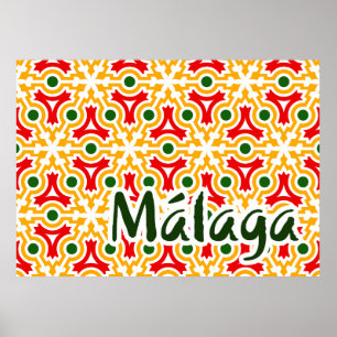 Malaga street walls 1 poster