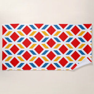 Malaga street walls 2 beach towel