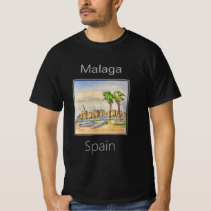 Malaga Viewed from Pedregalejo, Malaga, Spain T-Shirt