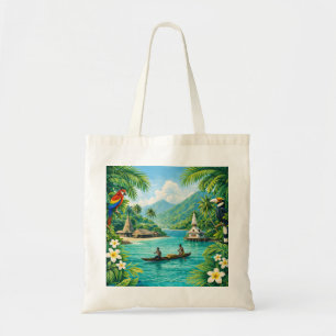 Malaita Solomon Islands Tropical Reef Canoe Tote Bag