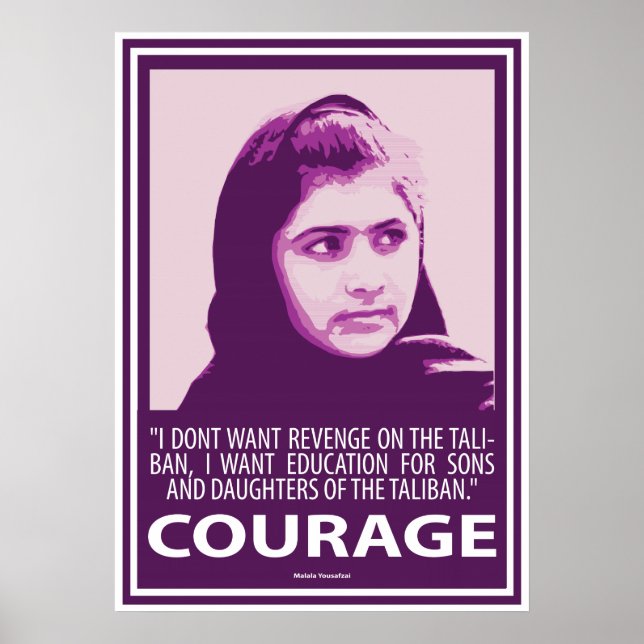 Malala - Picture of Courage (Purple Series) Poster (Front)