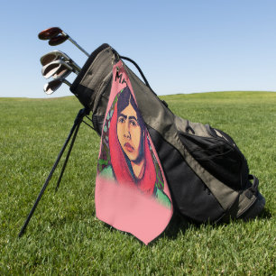 Malala Yousafzai, Inspirational Feminist Art Golf Towel