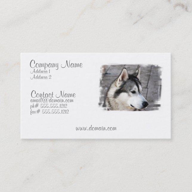 Malamute Business Card (Front)