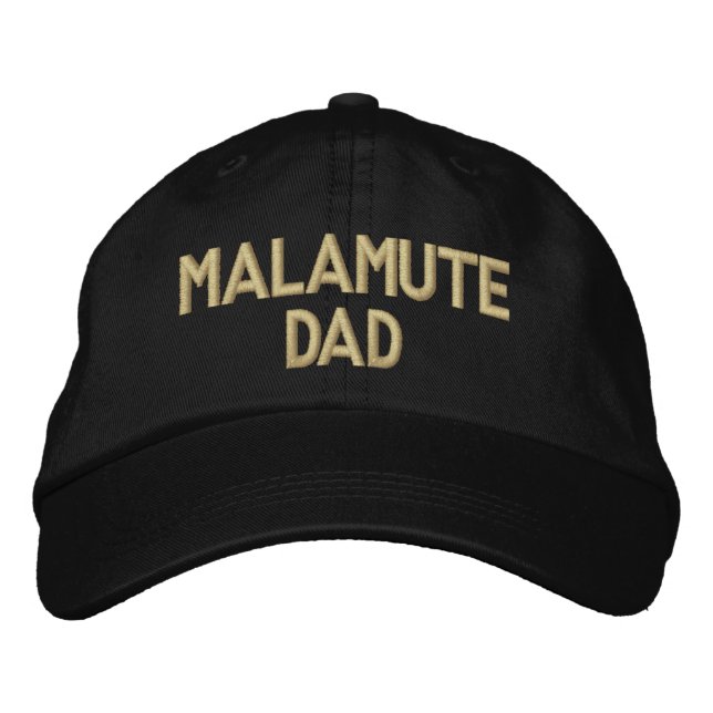 Malamute DAD Embroidered Hat (Front)