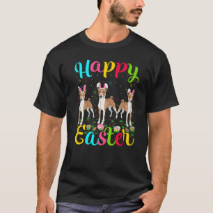 Malamute Dog Easter Egg Bunny Malamute Happy East T-Shirt