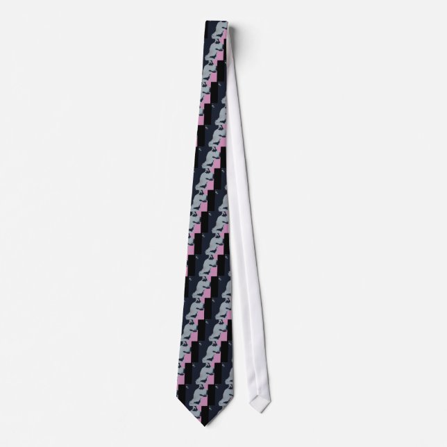 Malamute Dog Pop Art Tie (Front)