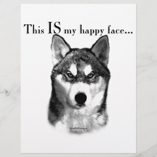 Malamute Happy Face (Front)