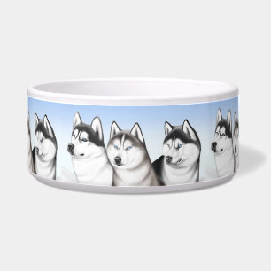 Malamute Husky Dogs Pet Bowl